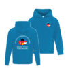 German Language School ATCY2500 Youth Hooded Sweatshirt (Sapphire) - Image 2